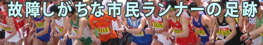 故障しがちな市民ランナーの足跡のタイトル画像